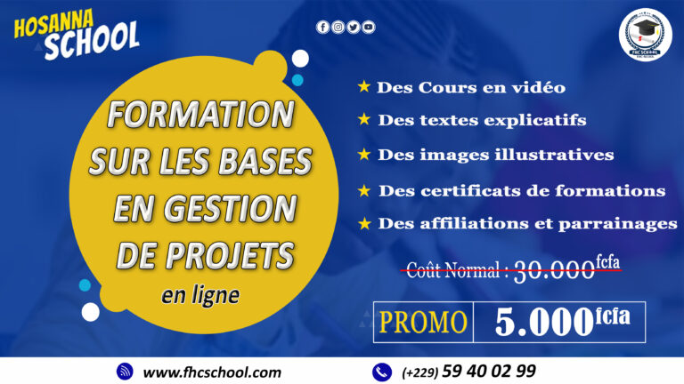 LES BASES DE GESTION DES PROJETS